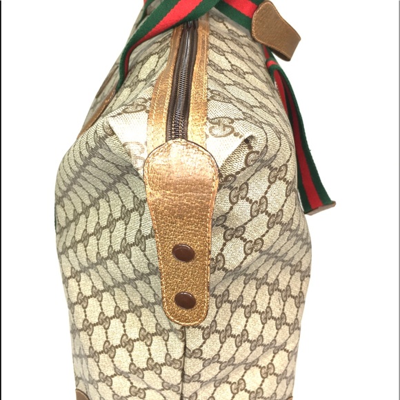 Authentic Gucci brown XL Tote/Weekender bag - Picture 11 of 16